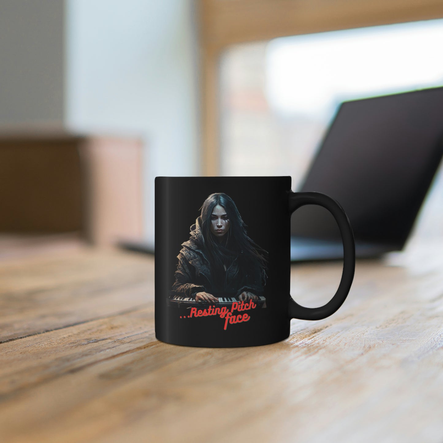 Resting Pitch Face - 11oz Black Mug