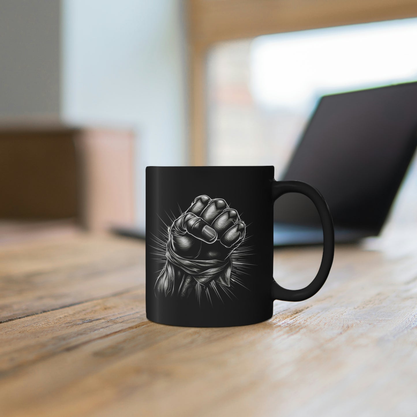 Furious Fist - Novelty 11oz Black Mug