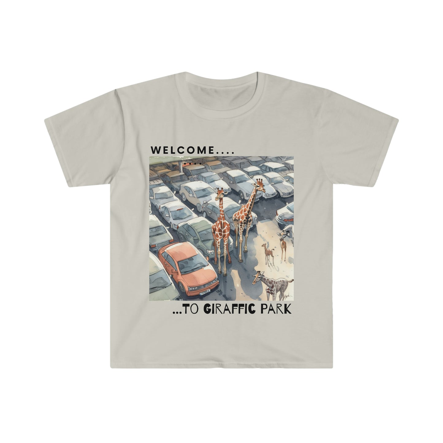 Giraffic Park - Unisex Softstyle T-Shirt